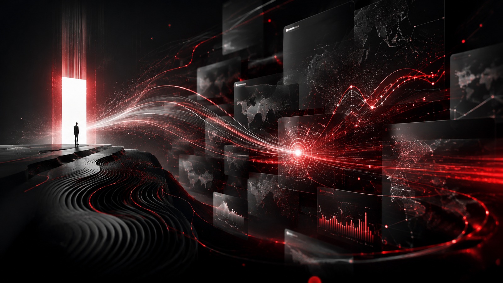 Editorial visual representing the transition from fragmented marketing signals to connected intelligence